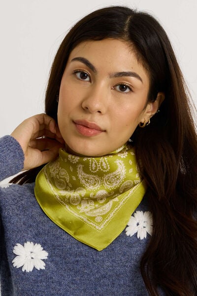 Foulard carré imprimé bandana femme