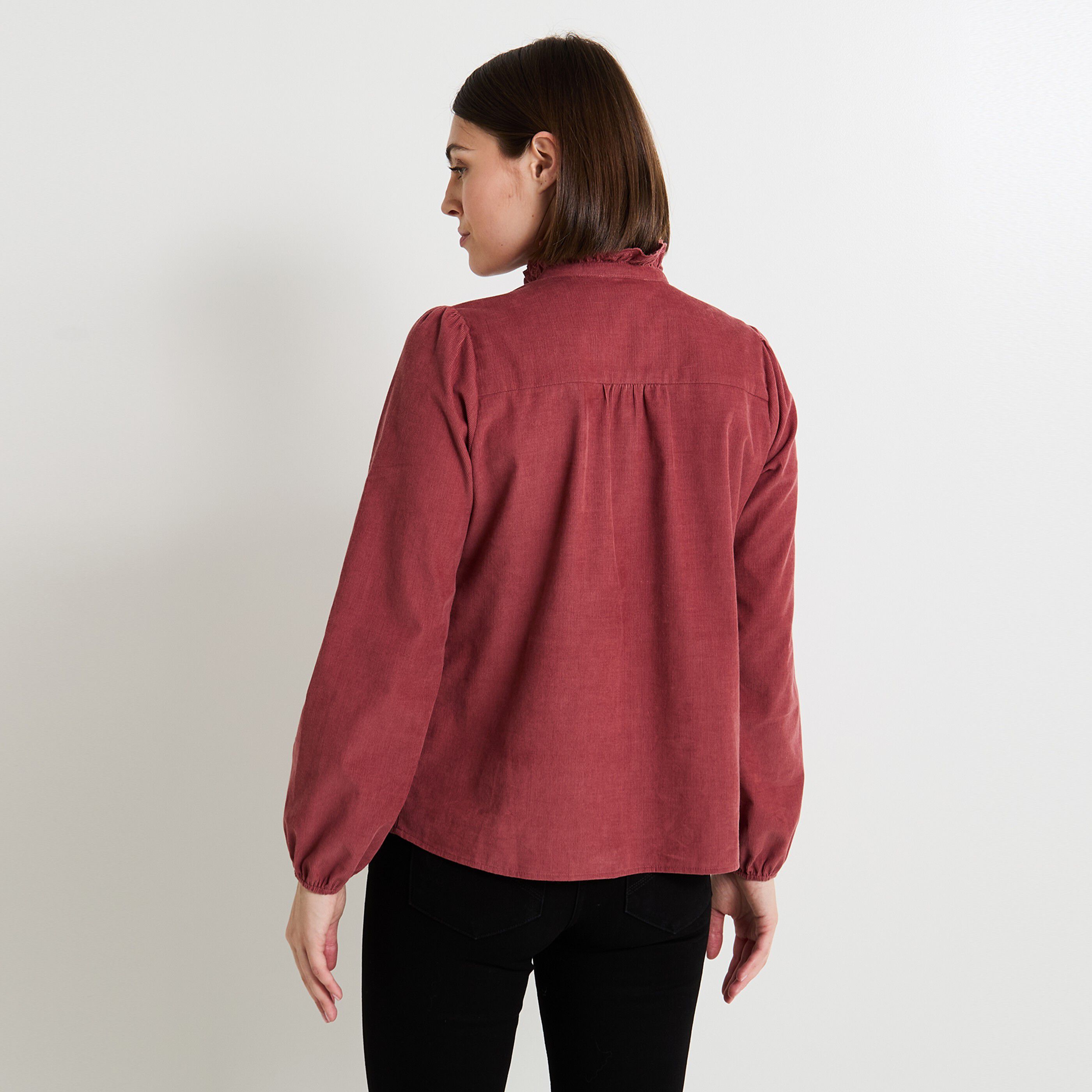 Chemise en velours femme