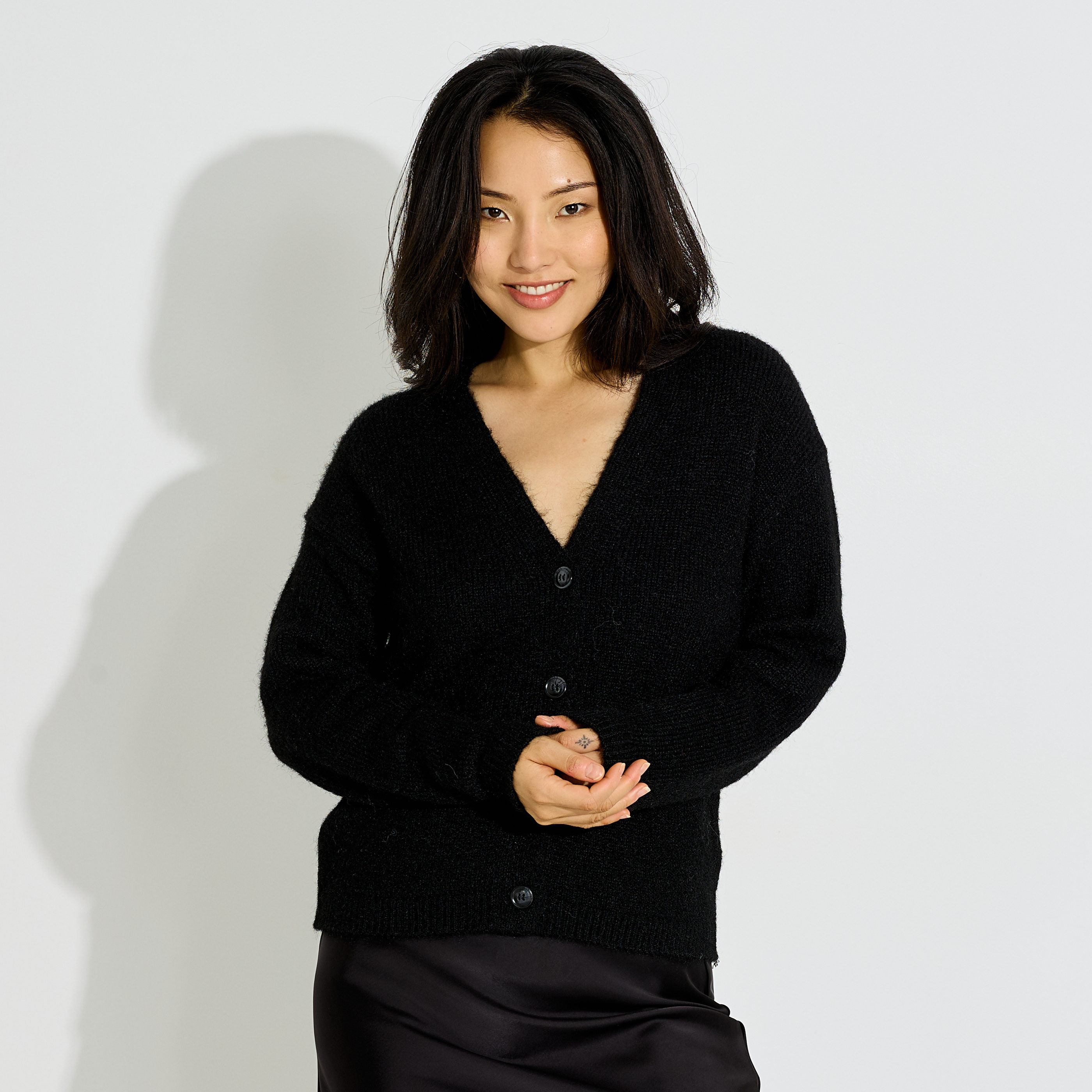 Gilet col V femme