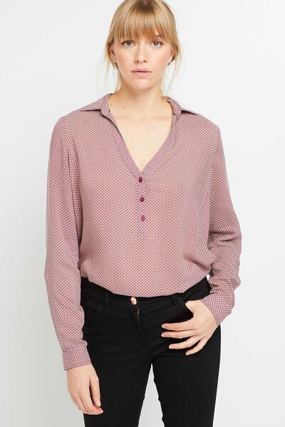 Blouse ample imprimée femme