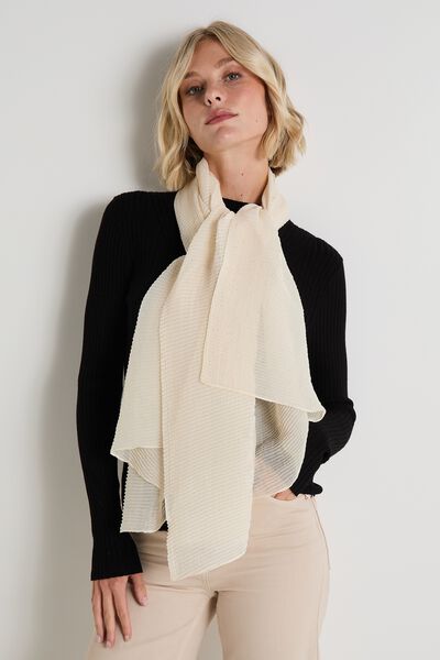 Etole plissée pailletée femme