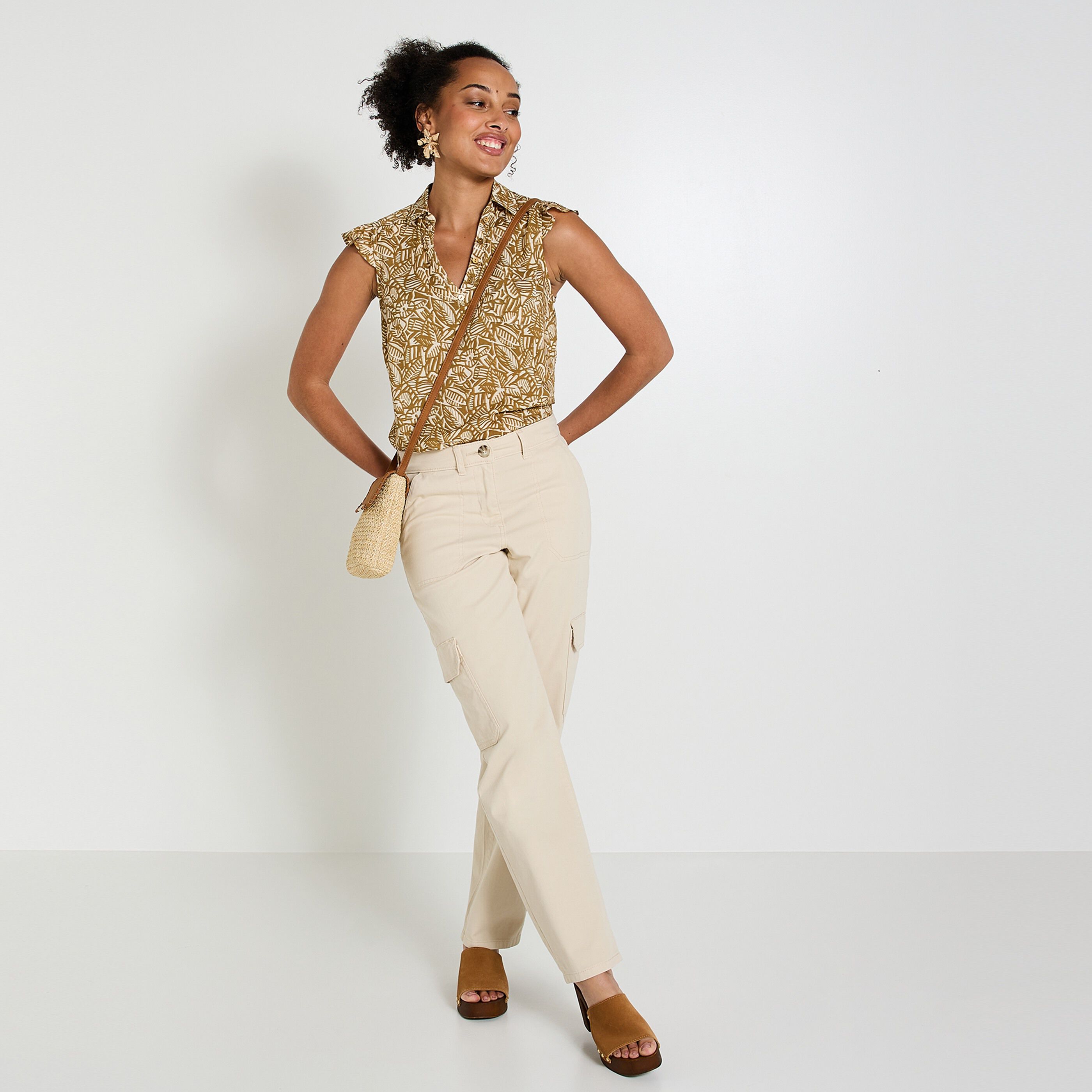 Blouse imprim&eacute;e femme