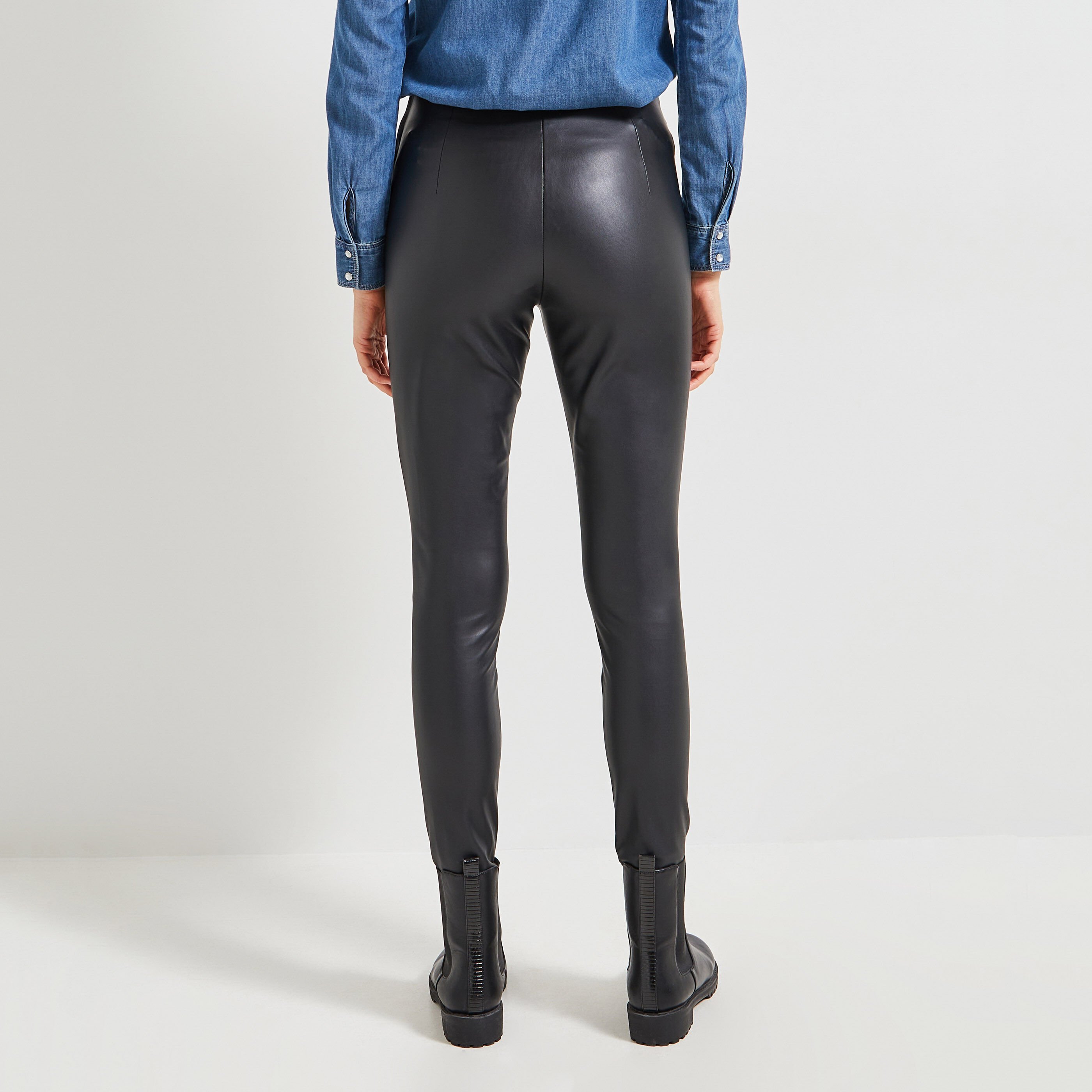 Legging imitation cuir femme 2025