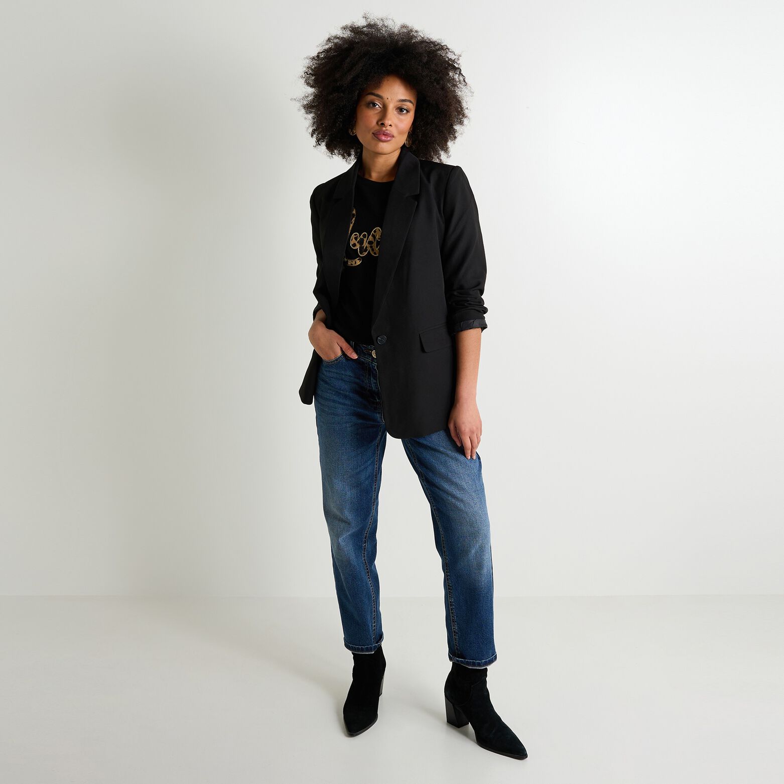 T-shirt col rond femme