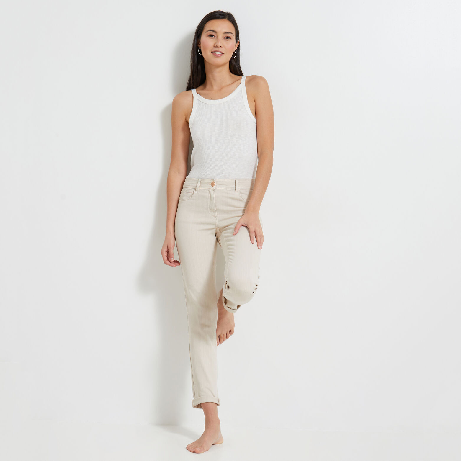 Jean raccourci CANCUN femme