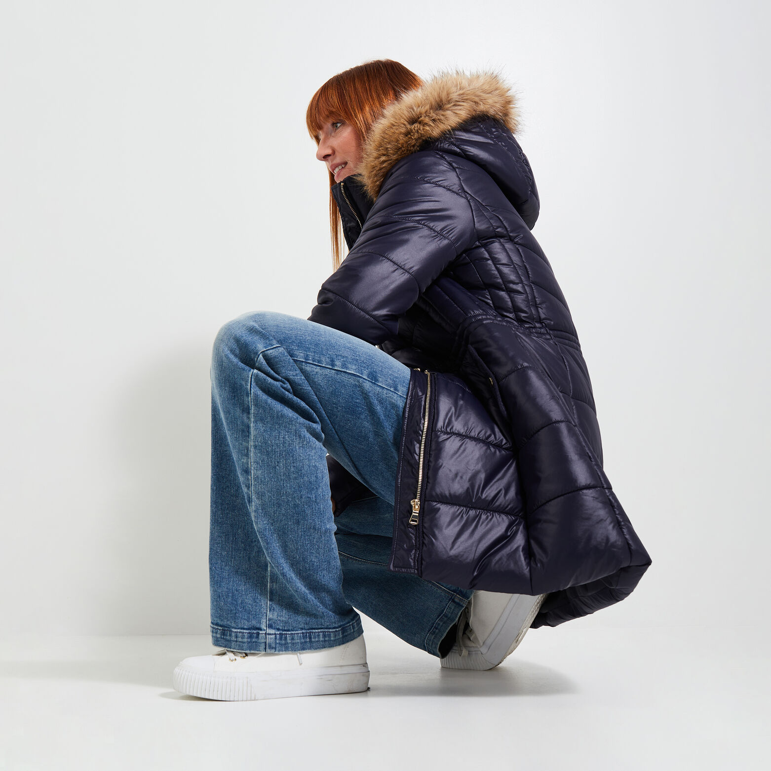 Doudoune mi-longue femme