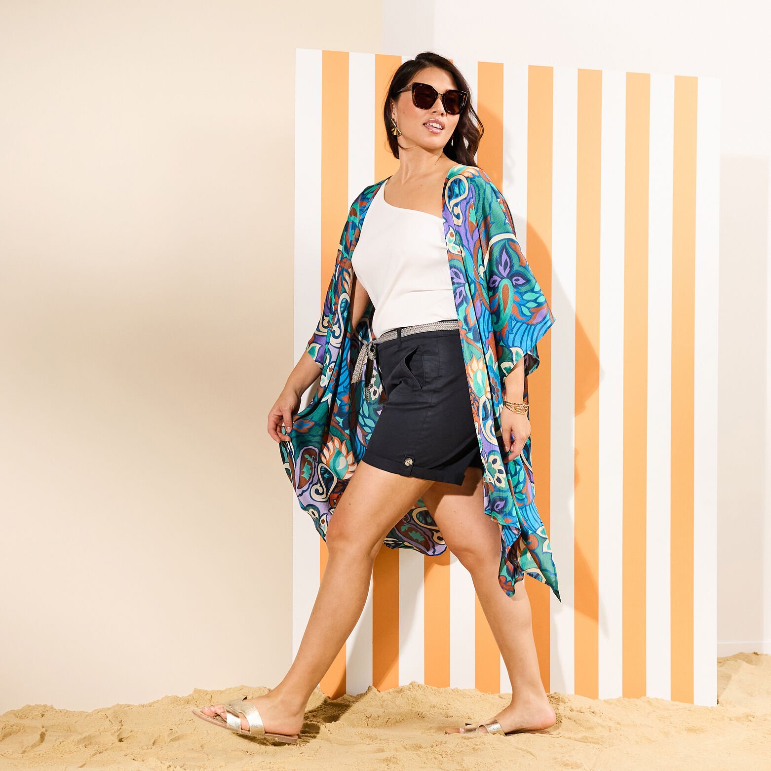 Kimono imprimé femme