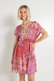 Robe col V femme