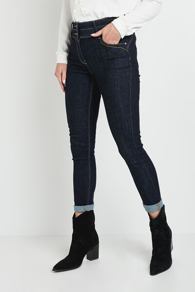 Jean raccourci taille haute HANOI femme