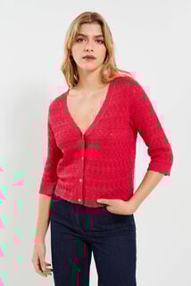 Gilet ajouré femme