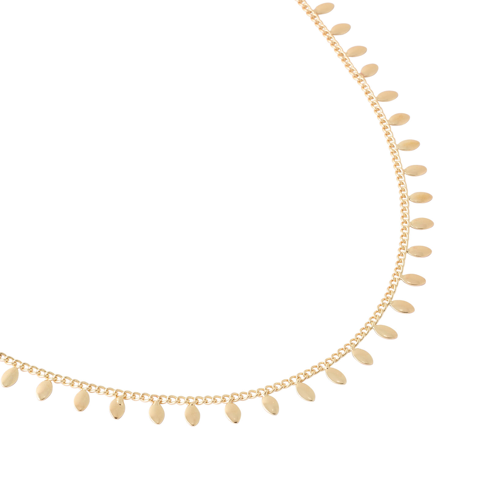 Collier navettes dorées