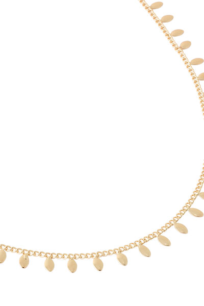Collier navettes dorées