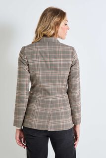 Blazer à carreaux femme
