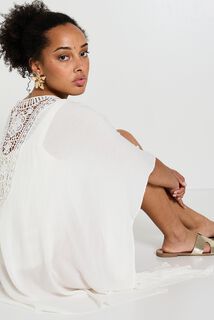 Paréo broderie femme