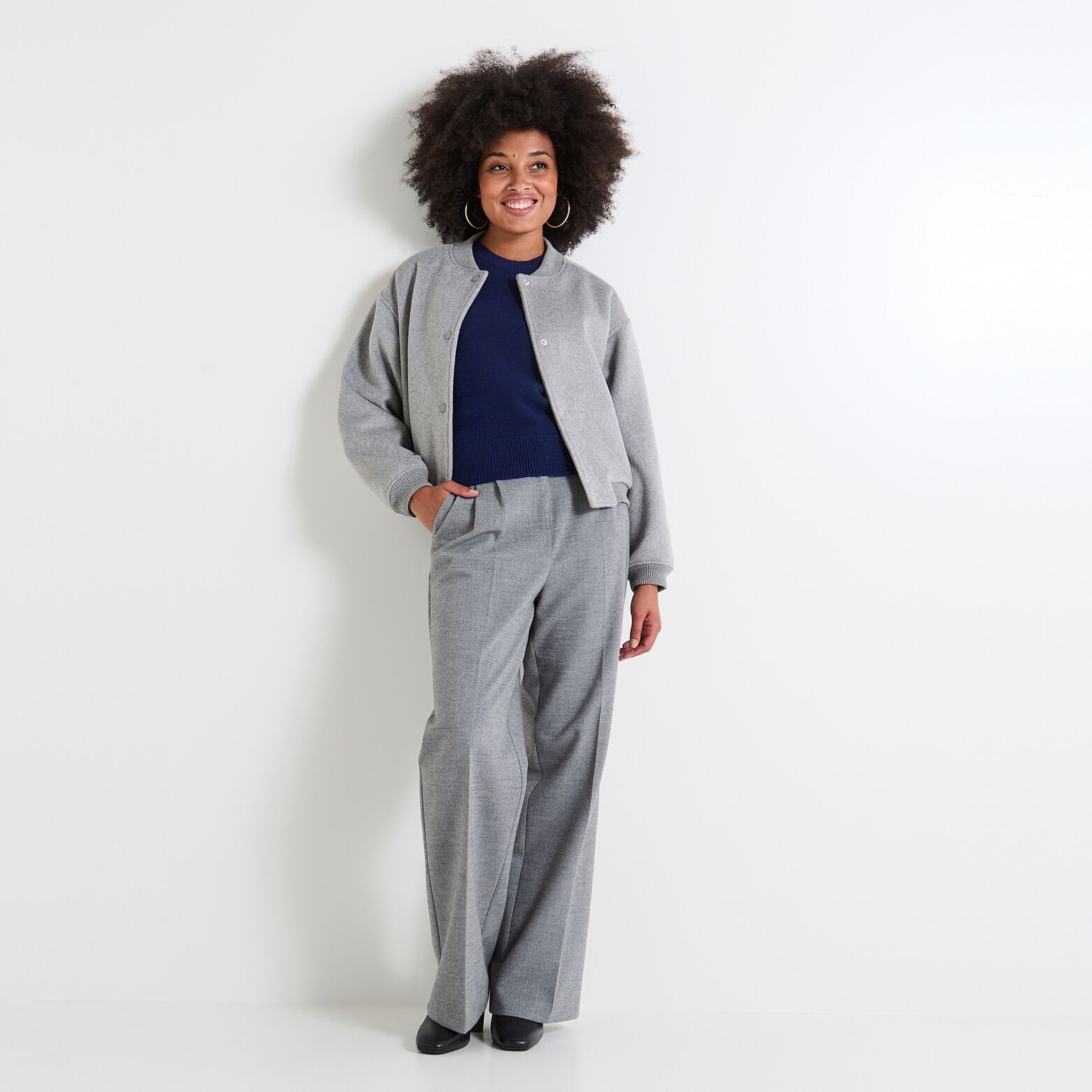 Pantalon large femme