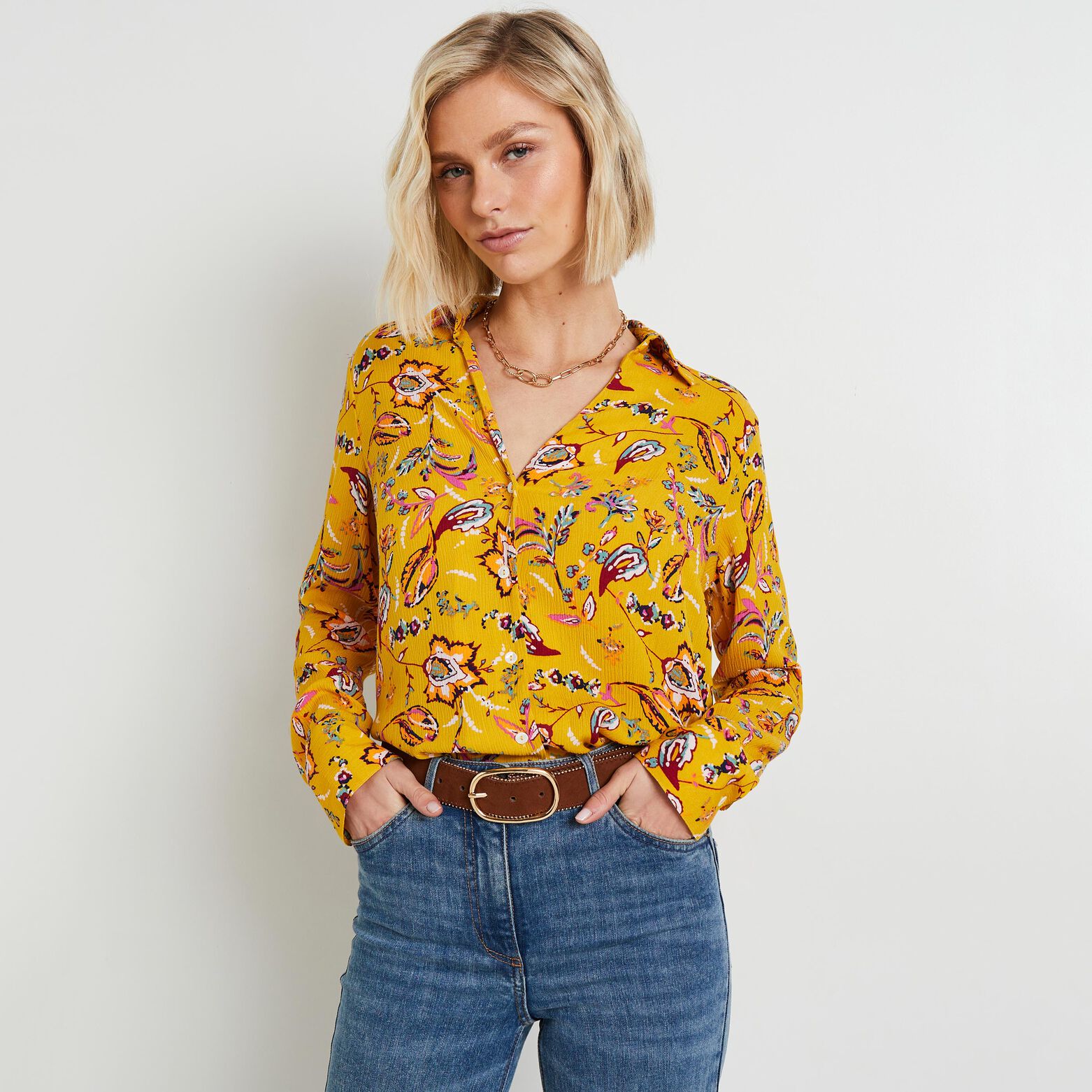 Chemise manches longues femme