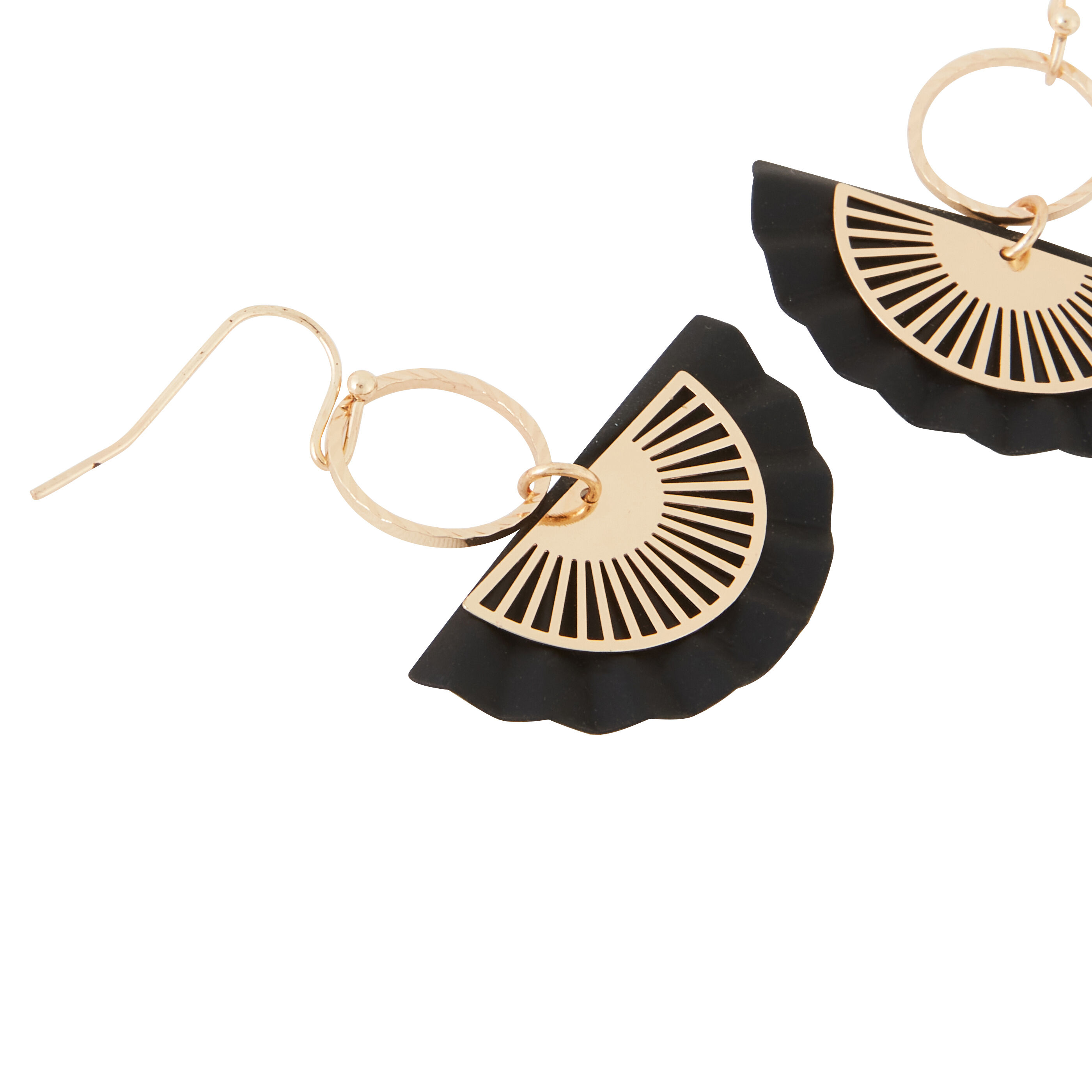 Boucles d'oreilles demi-disques femme