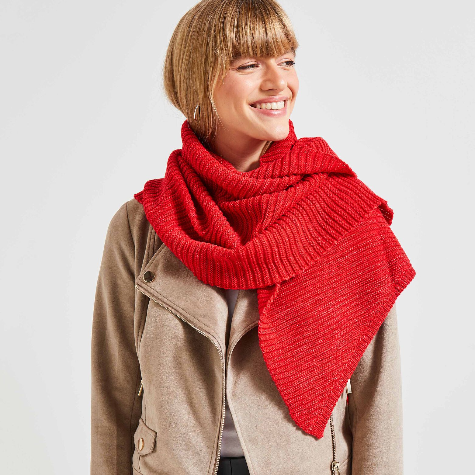 Echarpe tricot femme