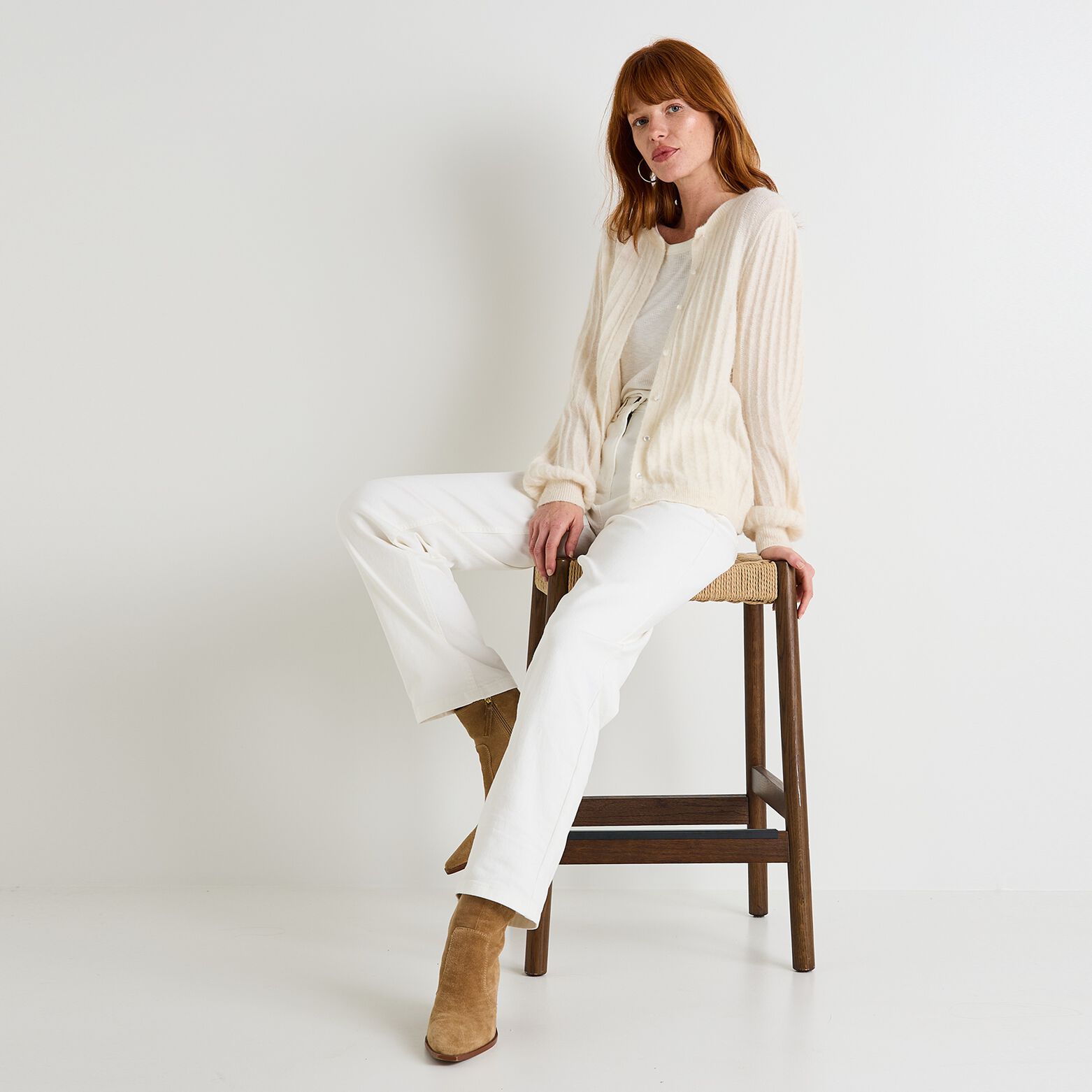 Gilet boutonné femme