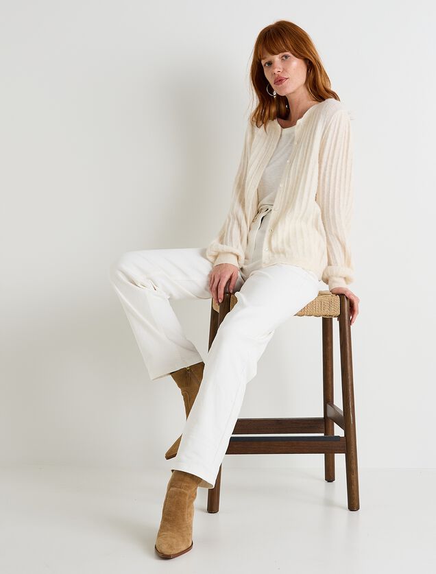 Gilet boutonné femme