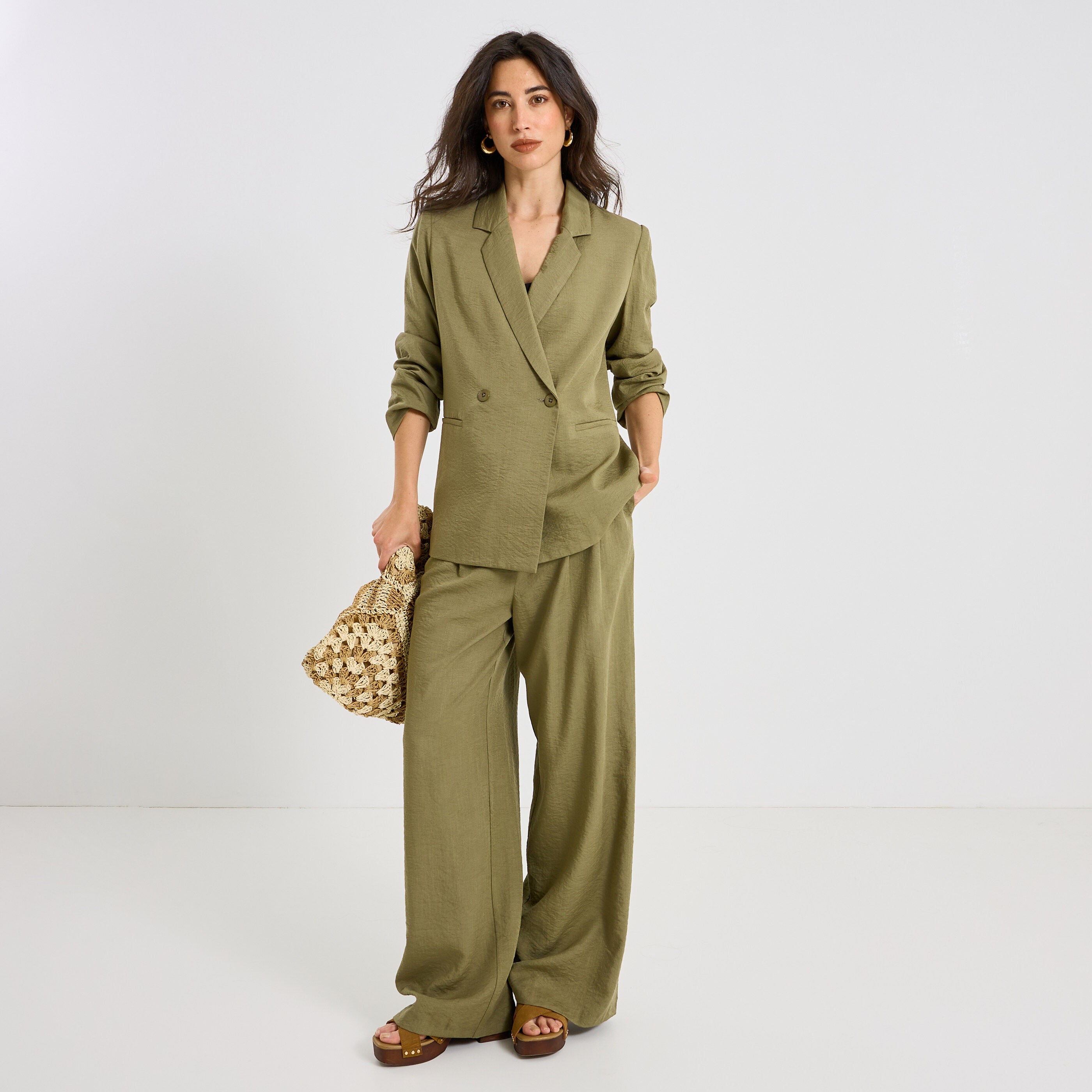 Blazer oversize double boutonnage femme
