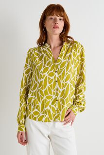 Chemisier imprimé bicolore femme