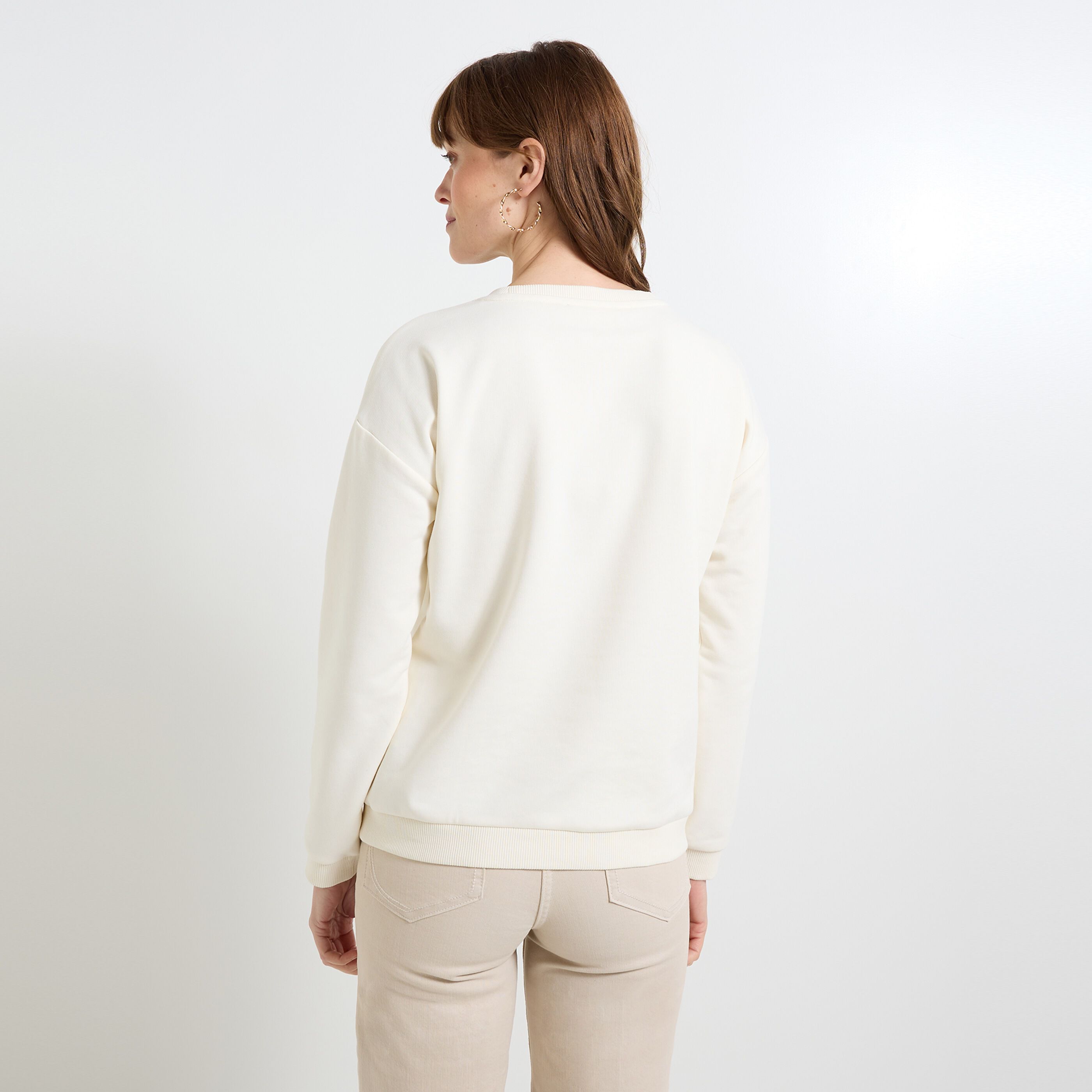 Sweat imprim&eacute; tennis femme