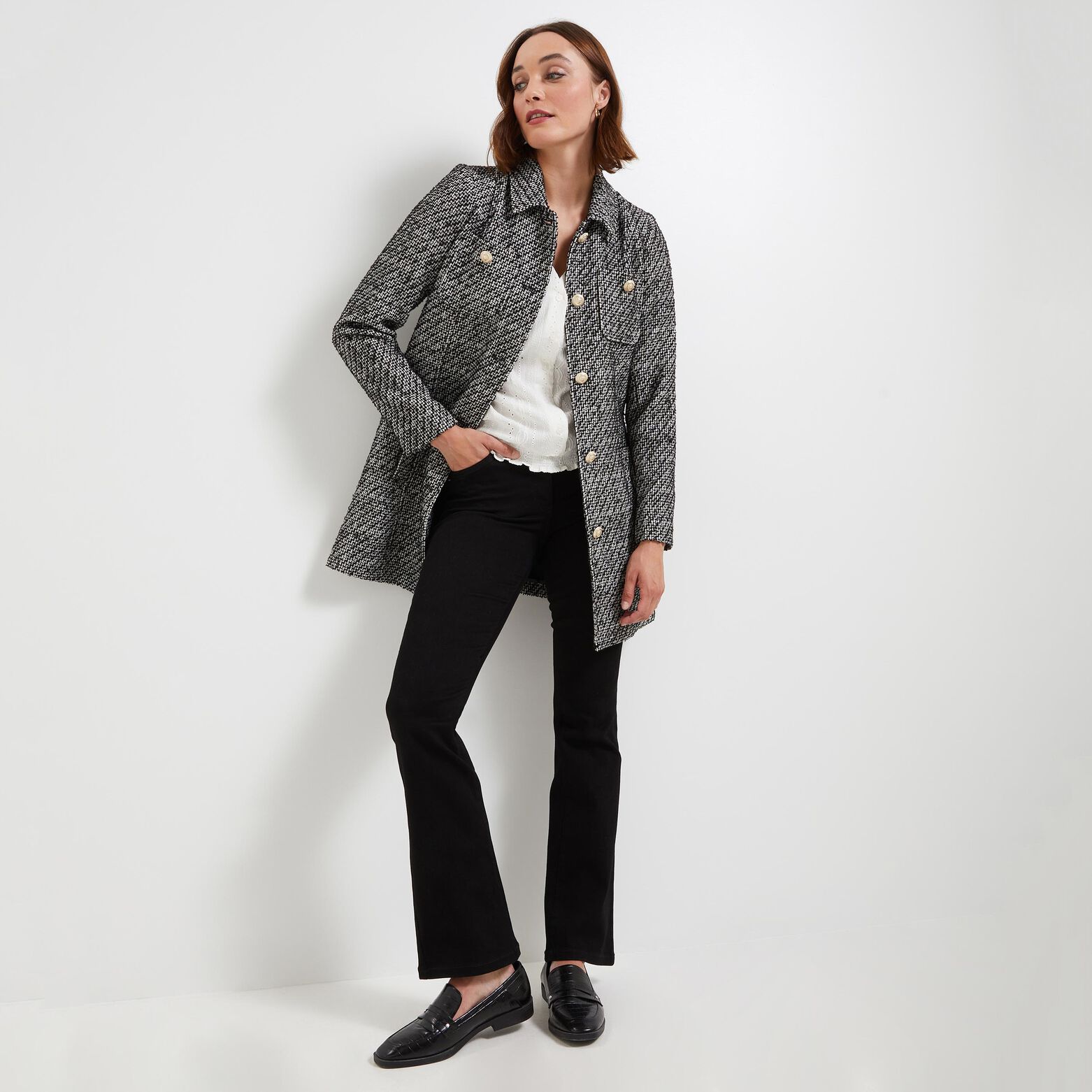 Manteau tweedé