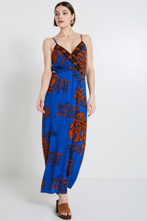Robe longue imprimée femme