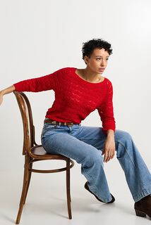 Pull col rond femme