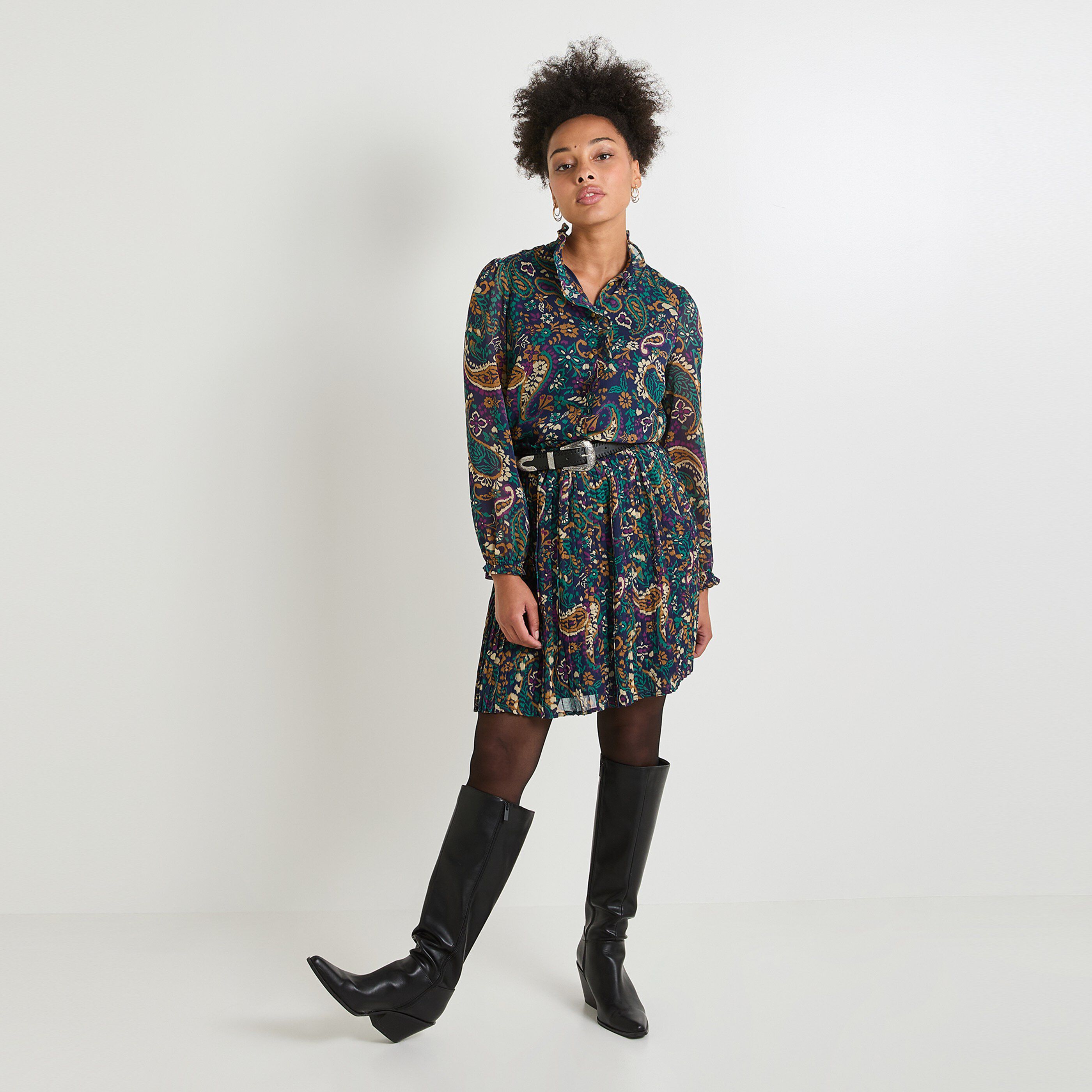 Chemise imprim&eacute;e femme