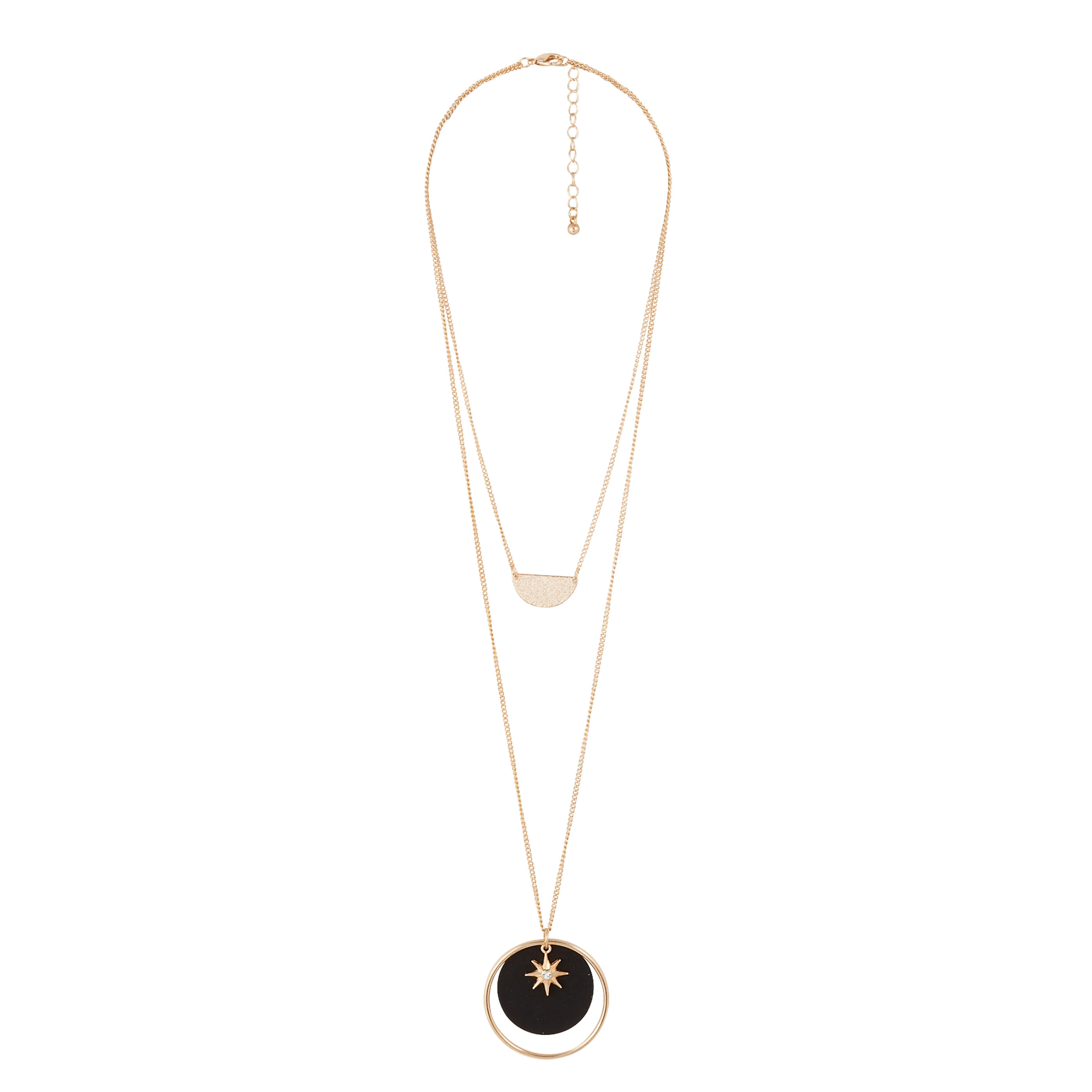 Collier g&eacute;om&eacute;trique 2 rangs