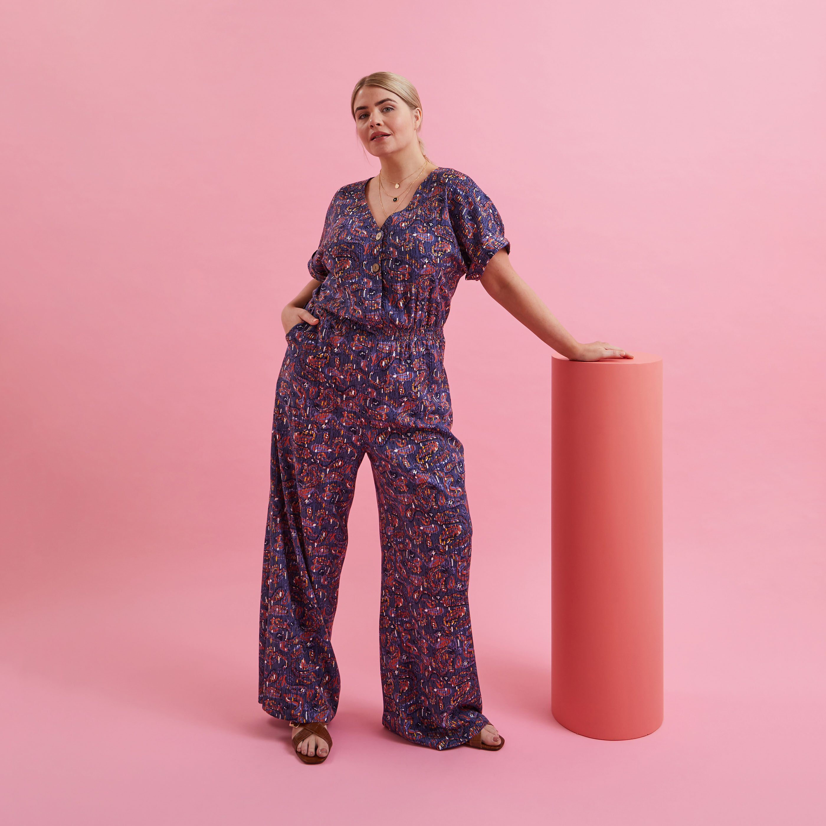 Combinaison imprim&eacute;e femme