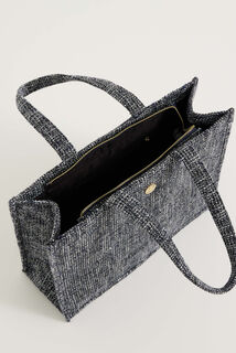 Grand sac cabas en tweed