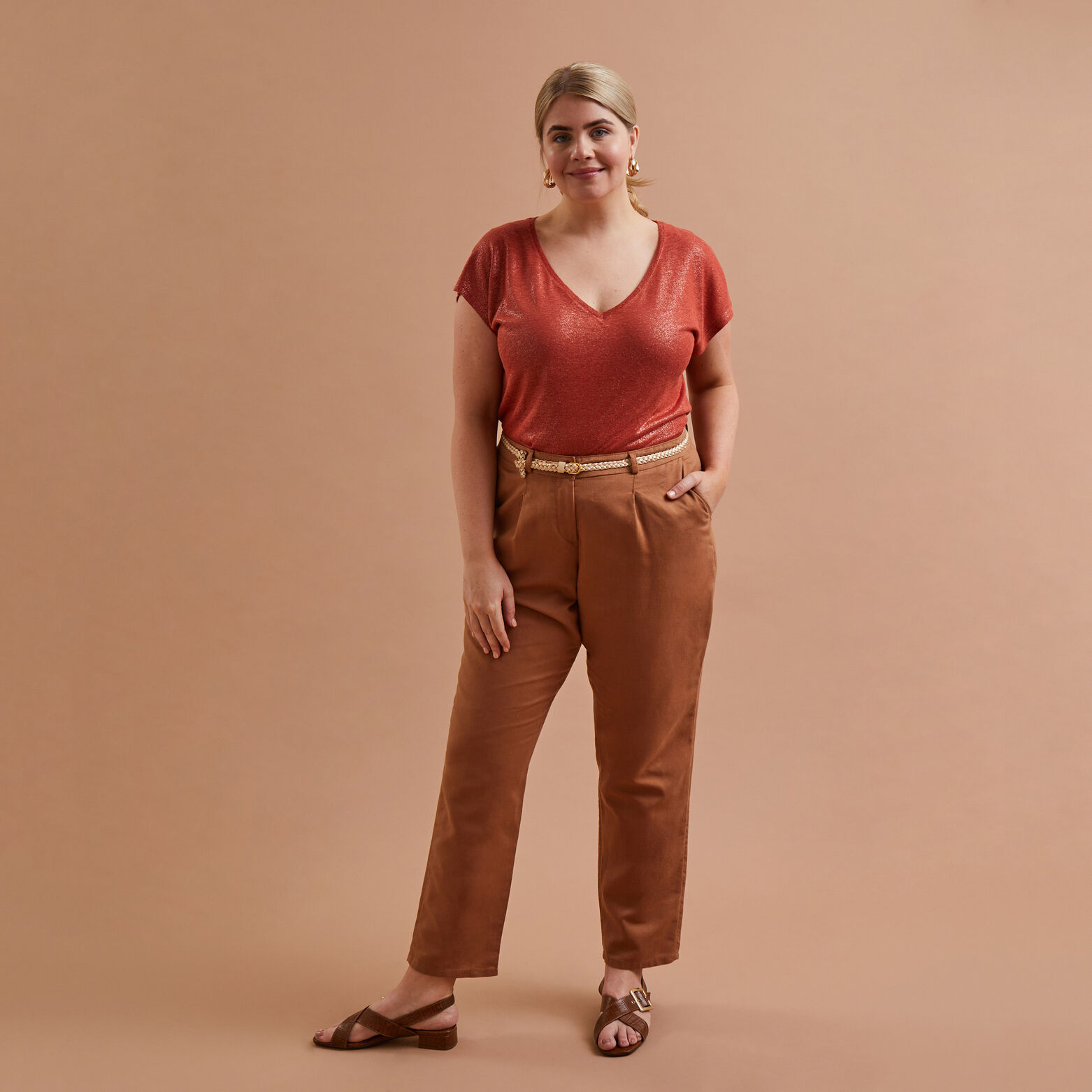 Pantalon chino femme