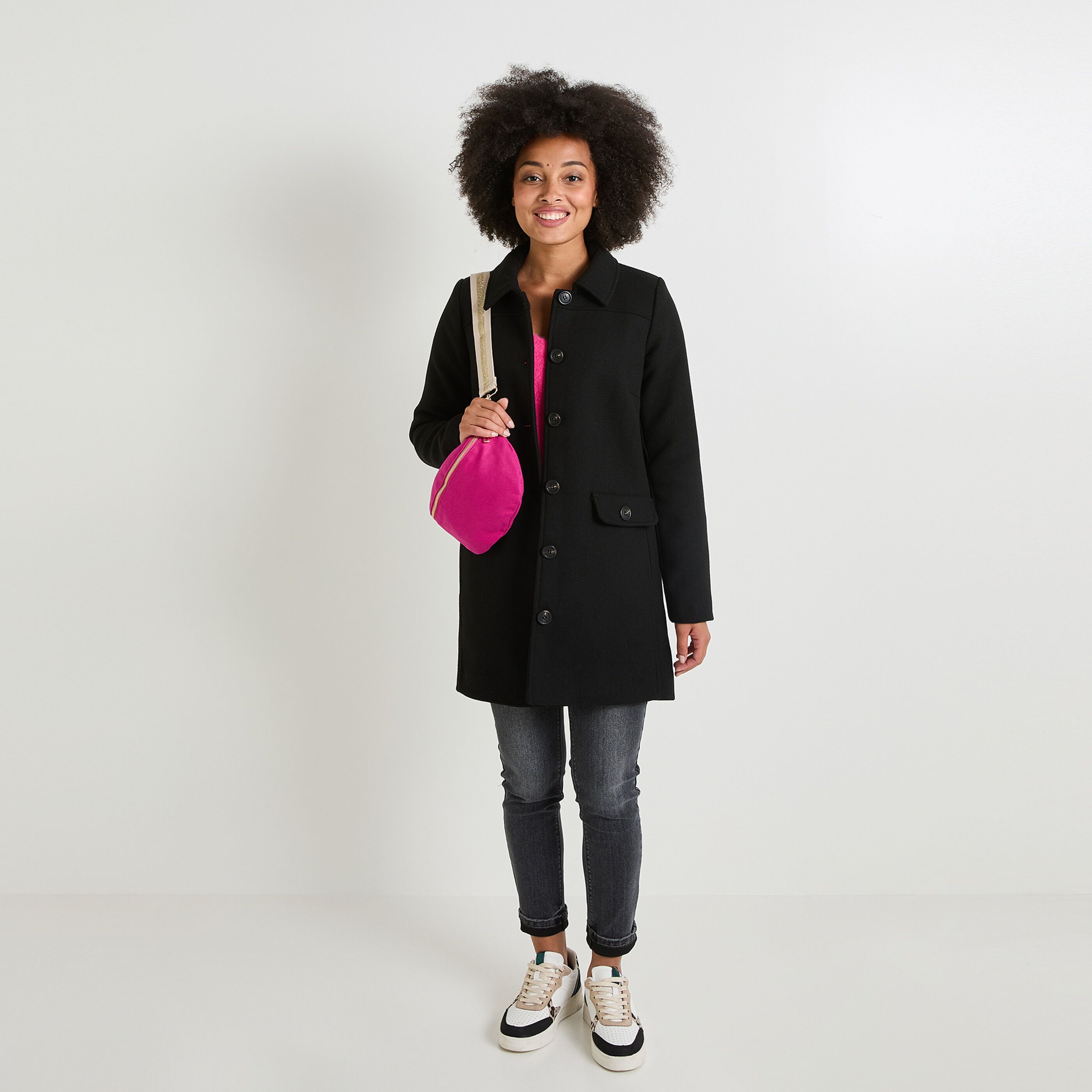 Manteau mi-long femme