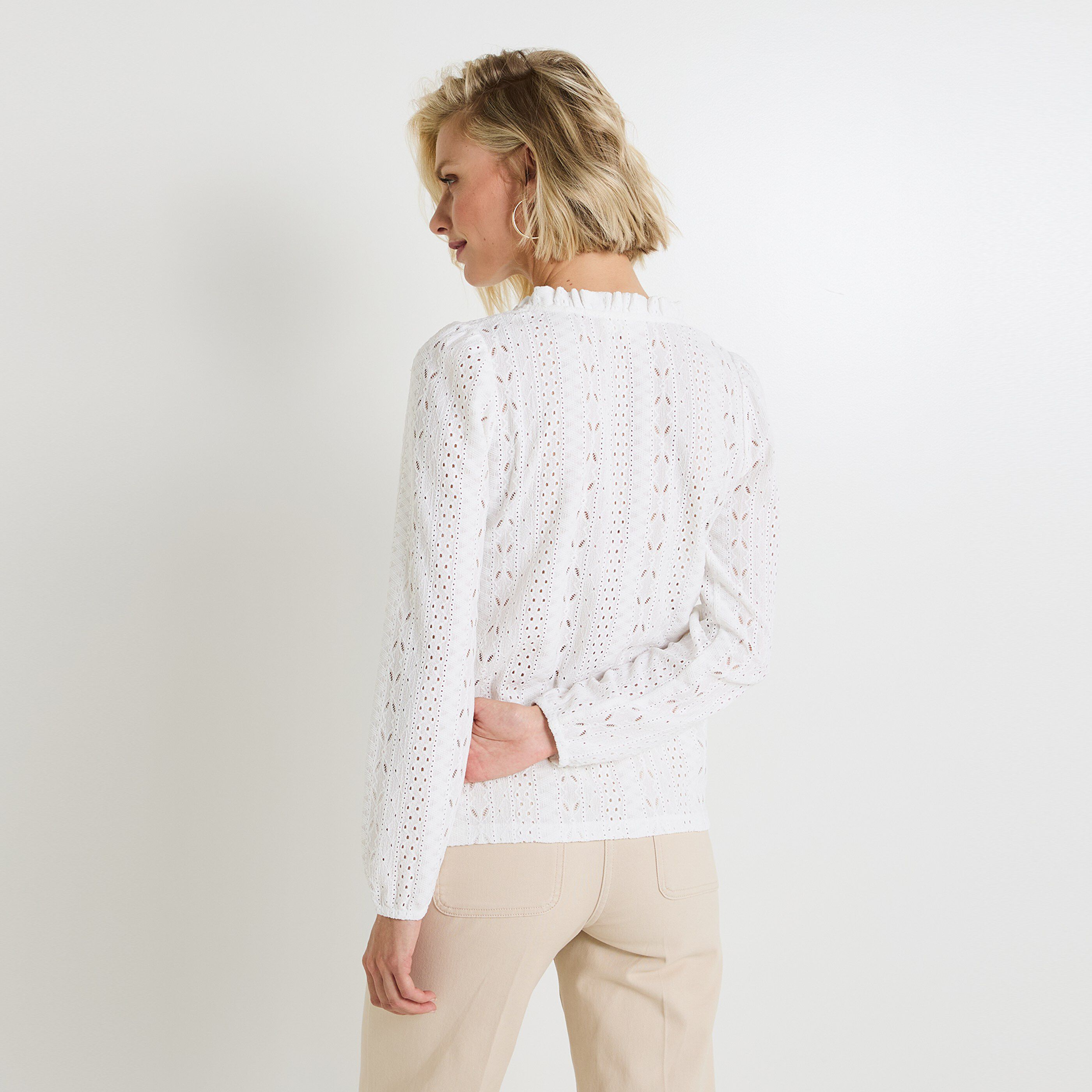 Chemisier col V femme