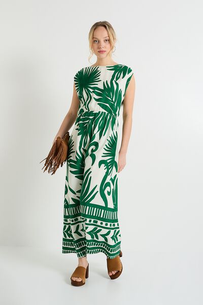 Robe longue imprimé femme