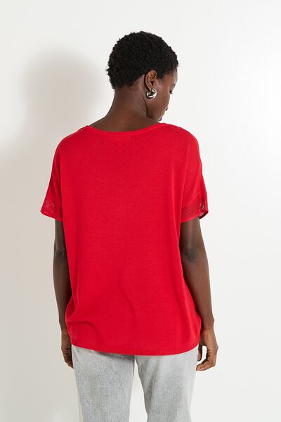 Pull manches courtes femme