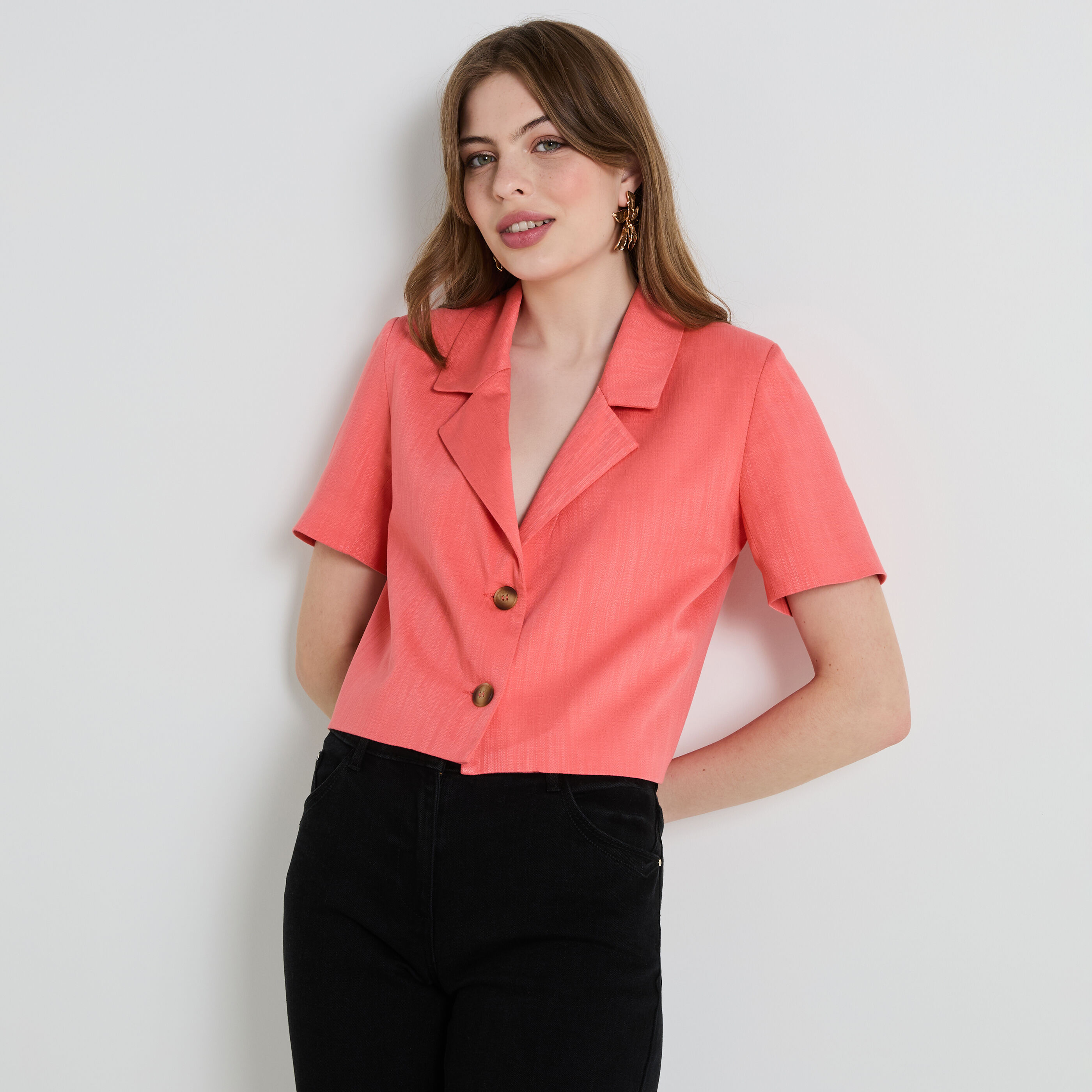 Veste blazer courte femme