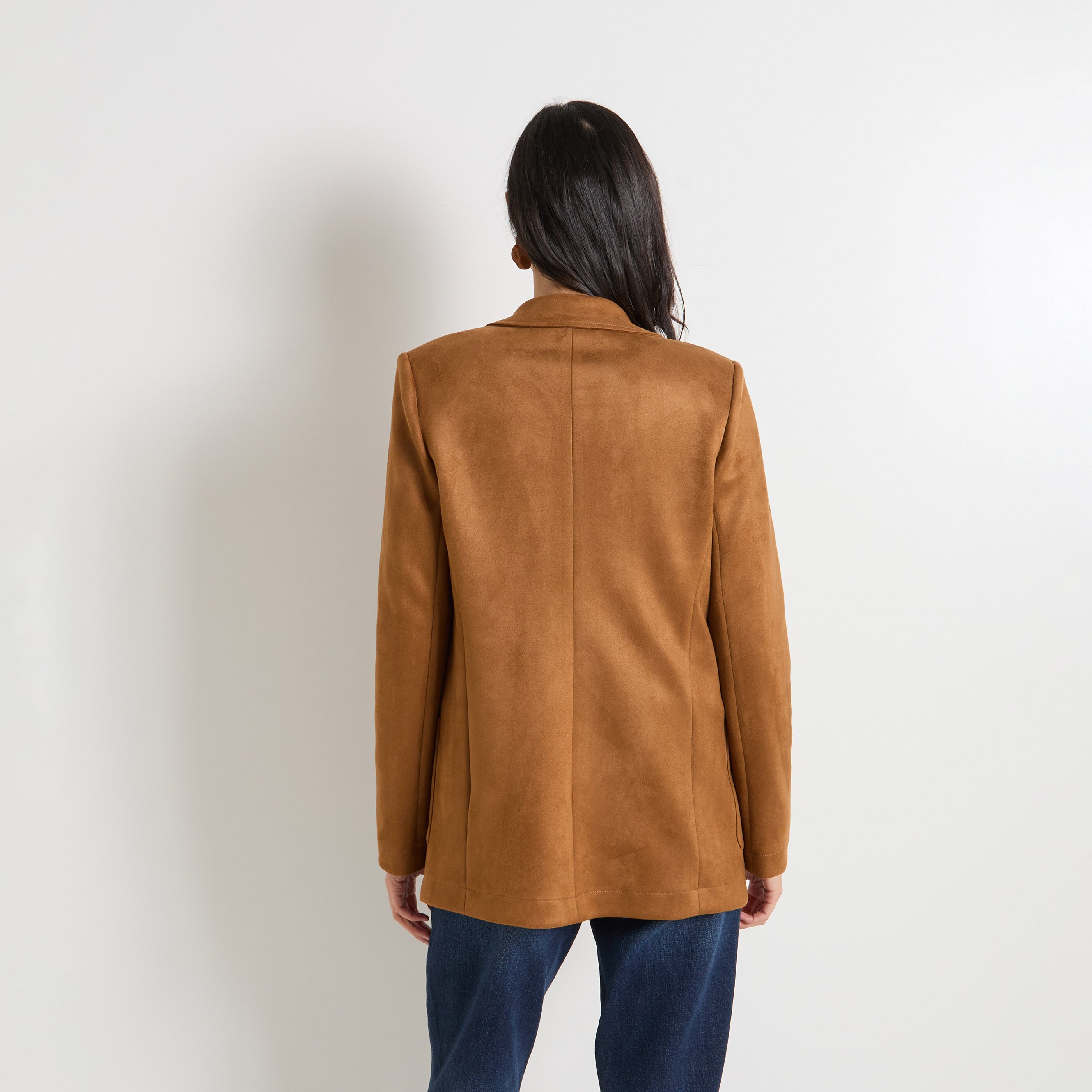 Blazer en su&eacute;dine femme