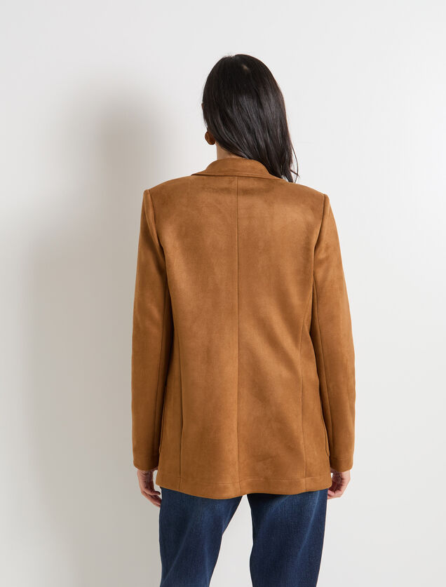 Blazer en suédine femme