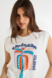 T shirt col rond femme