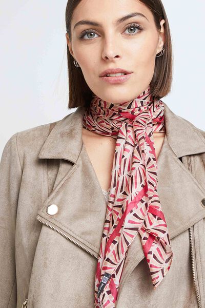 Foulard carré de soie imprimé