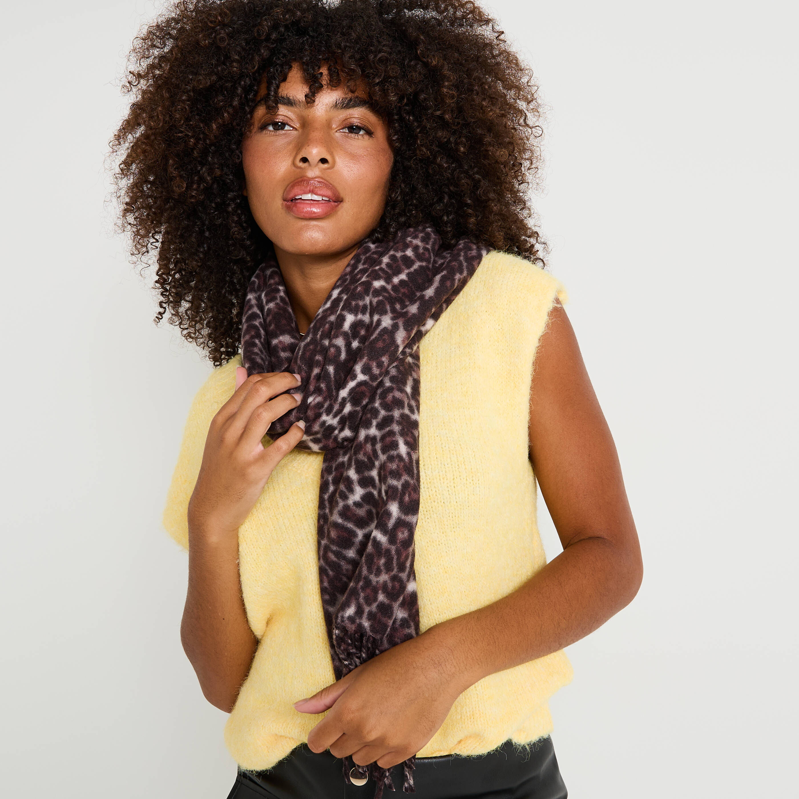 &Eacute;charpe imprim&eacute; l&eacute;opard