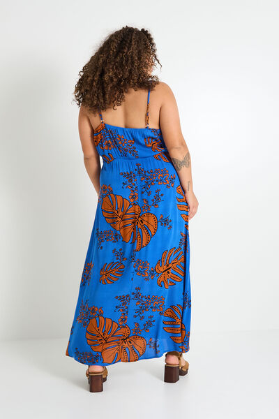 Robe longue imprimée femme