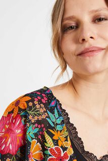 Paréo imprimé tropical femme