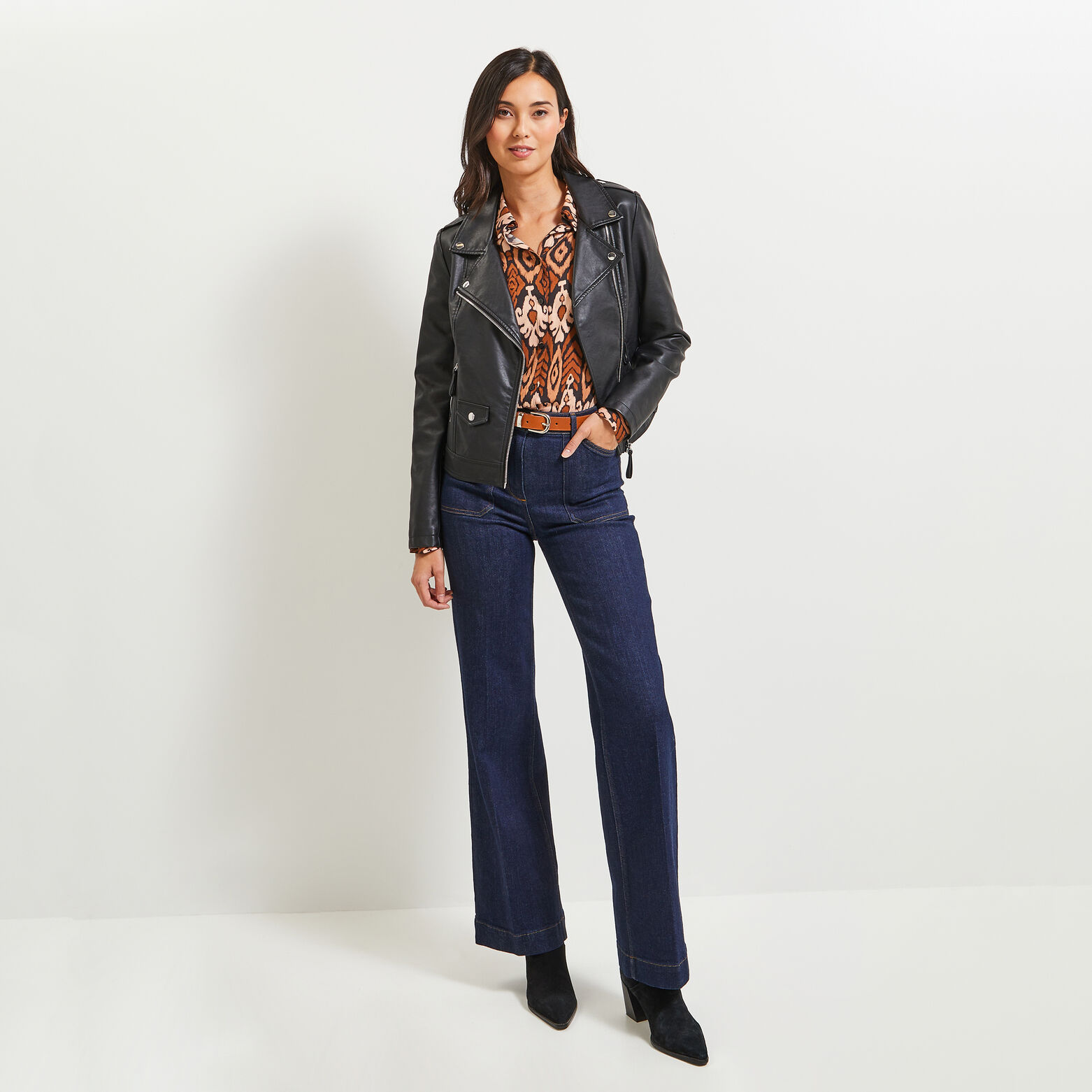 Chemise imprimée femme