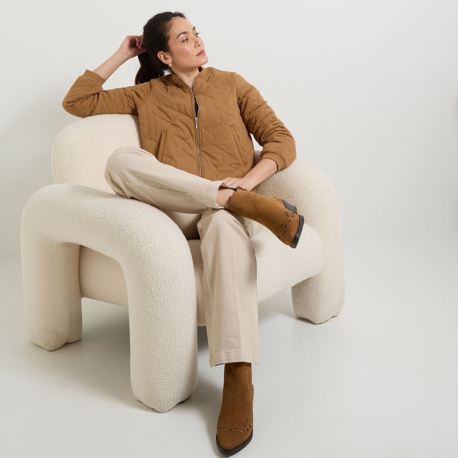 Bomber matelassé femme