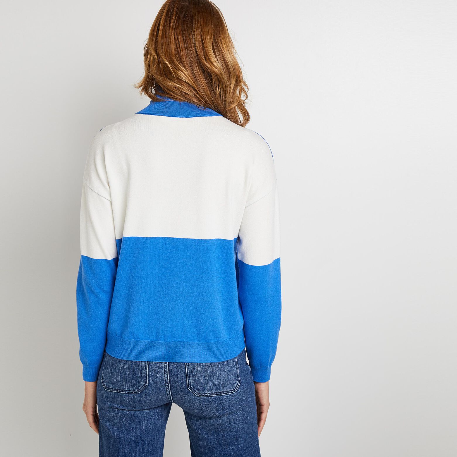 Pull col camionneur femme